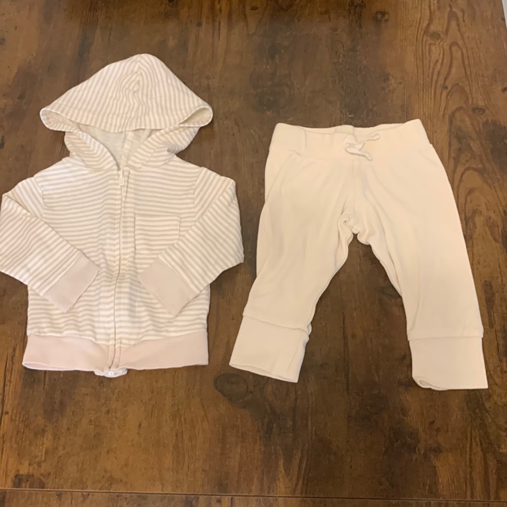 Neutral cream two piece set